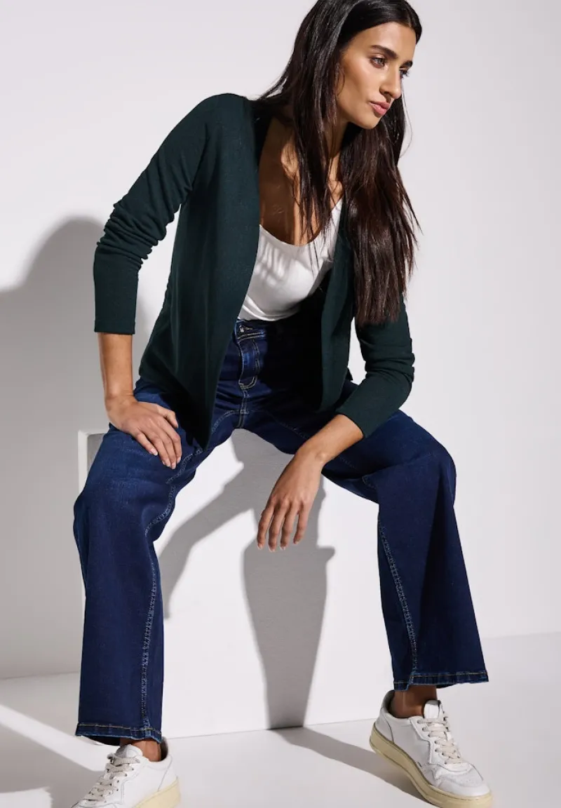 Street One Pullover & Sweatshirts*Strick-Look Jacke hunter green