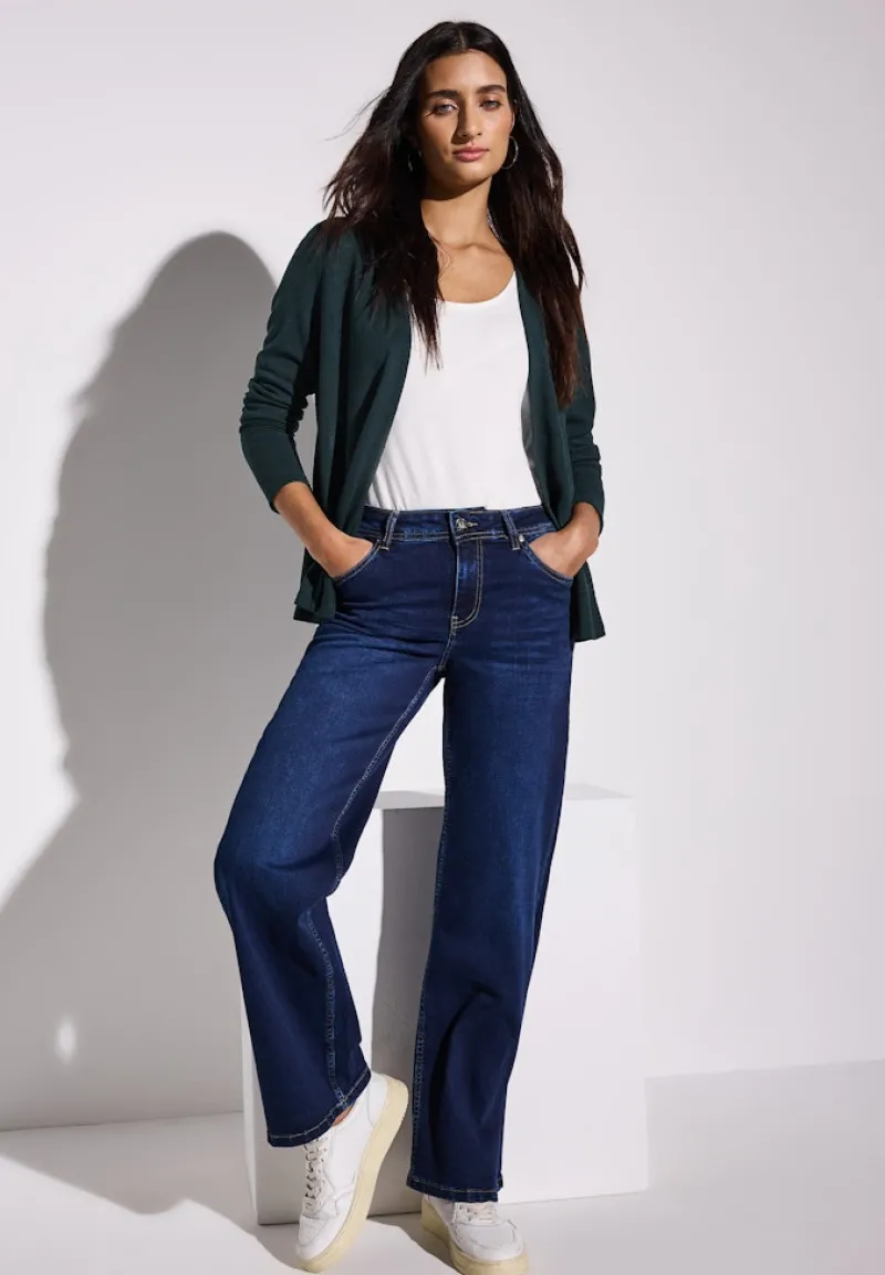 Street One Pullover & Sweatshirts*Strick-Look Jacke hunter green