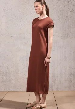 STREET ONE STUDIO Kleider*Strick-Look Kleid sienna brown