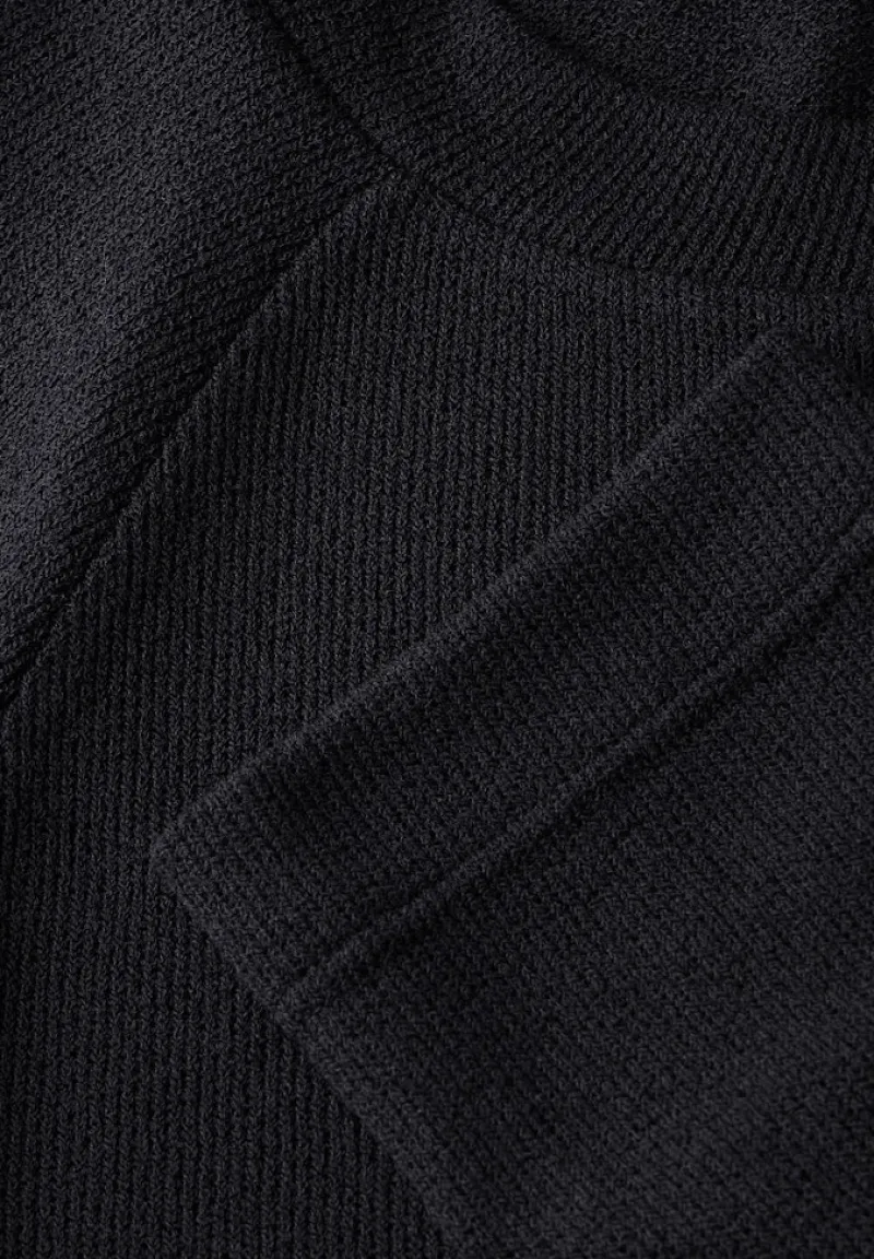 Street One Shirts*Strick-Look Shirt deep tint blue