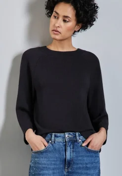 Street One Shirts*Strick-Look Shirt deep tint blue