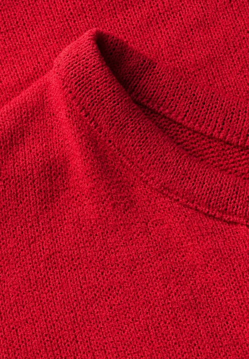 Street One Shirts*Strick-Look Shirt glory red