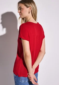 Street One Shirts*Strick-Look Shirt glory red