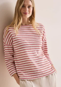 Cecil Shirts*Strick-Look Shirt granita red