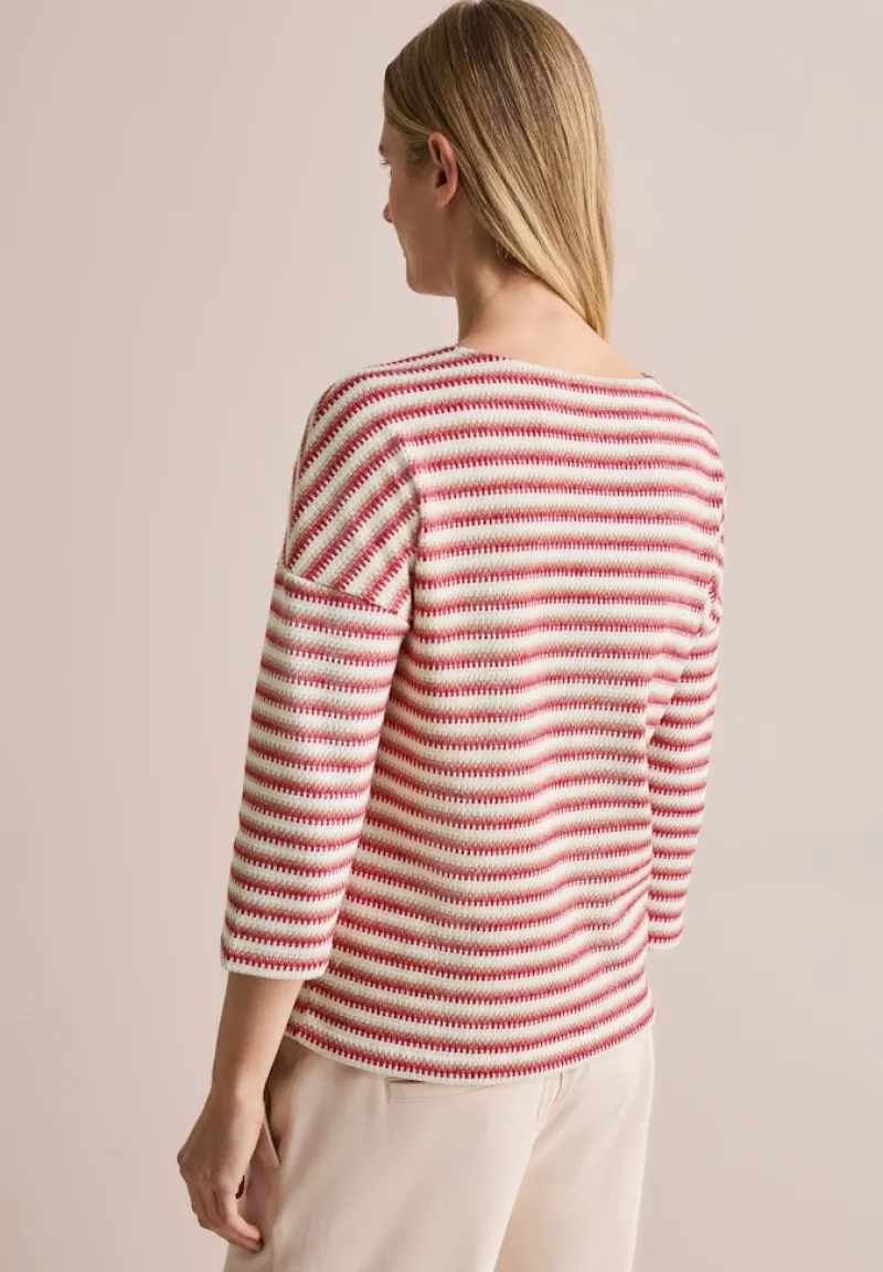 Cecil Shirts*Strick-Look Shirt granita red