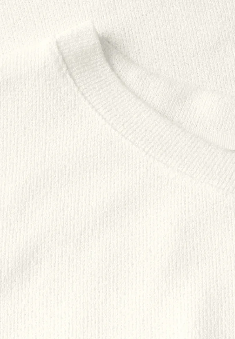 Street One Shirts*Strick-Look Shirt off white