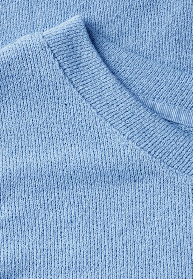 Street One Shirts*Strick-Look Shirt serenity blue