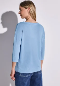 Street One Shirts*Strick-Look Shirt serenity blue