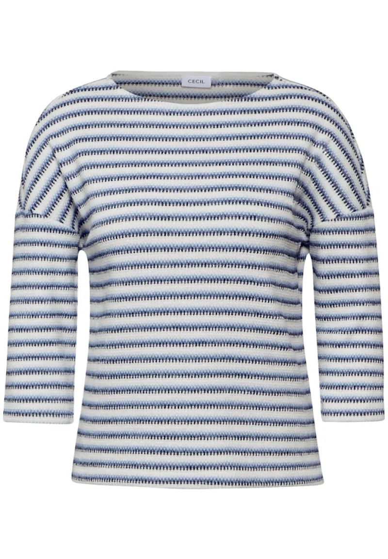 Cecil Shirts*Strick-Look Shirt universal blue