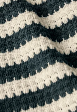 Street One Shirts*Strick-Look Streifenshirt hunter green