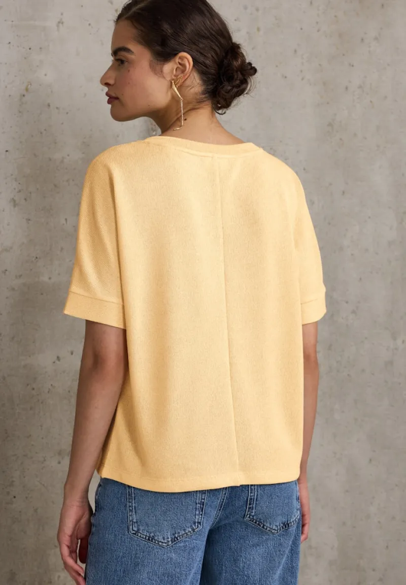 STREET ONE STUDIO Pullover & Sweatshirts*Strick-Look T-Shirt blend yellow