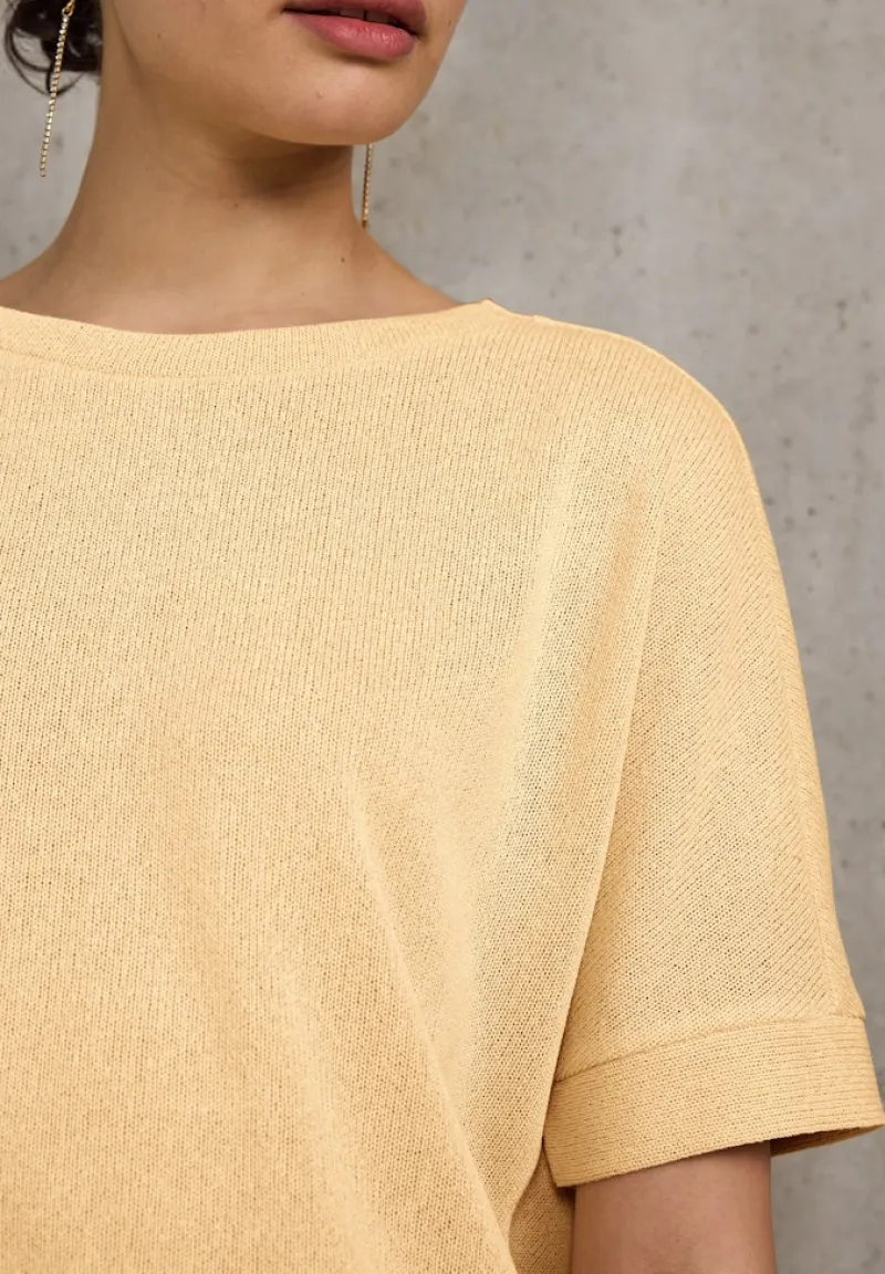 STREET ONE STUDIO Pullover & Sweatshirts*Strick-Look T-Shirt blend yellow