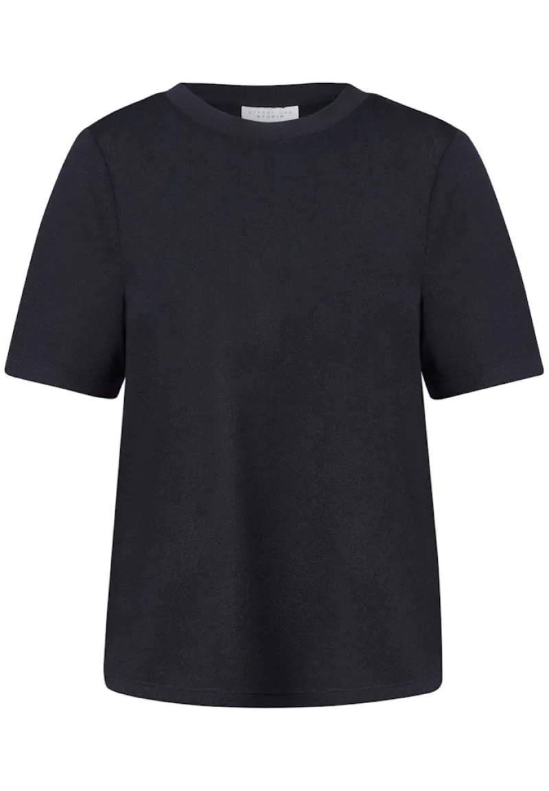 STREET ONE STUDIO Shirts*Strick-Look T-Shirt dark void blue