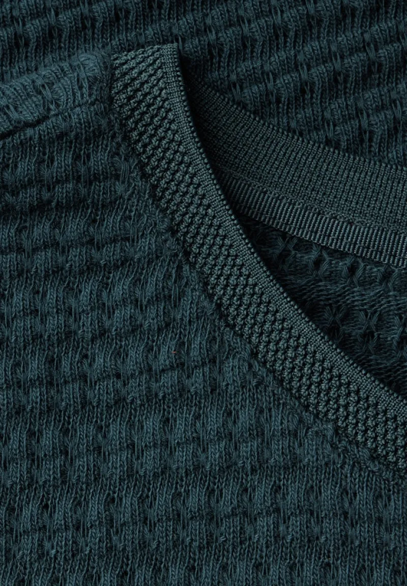 Street One Shirts*Strick-Look T-Shirt hunter green