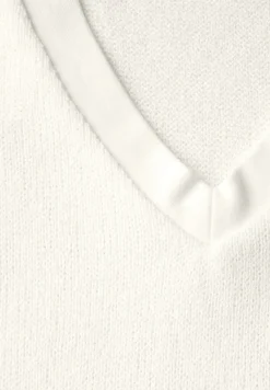 Street One Shirts*Strick-Look T-Shirt off white