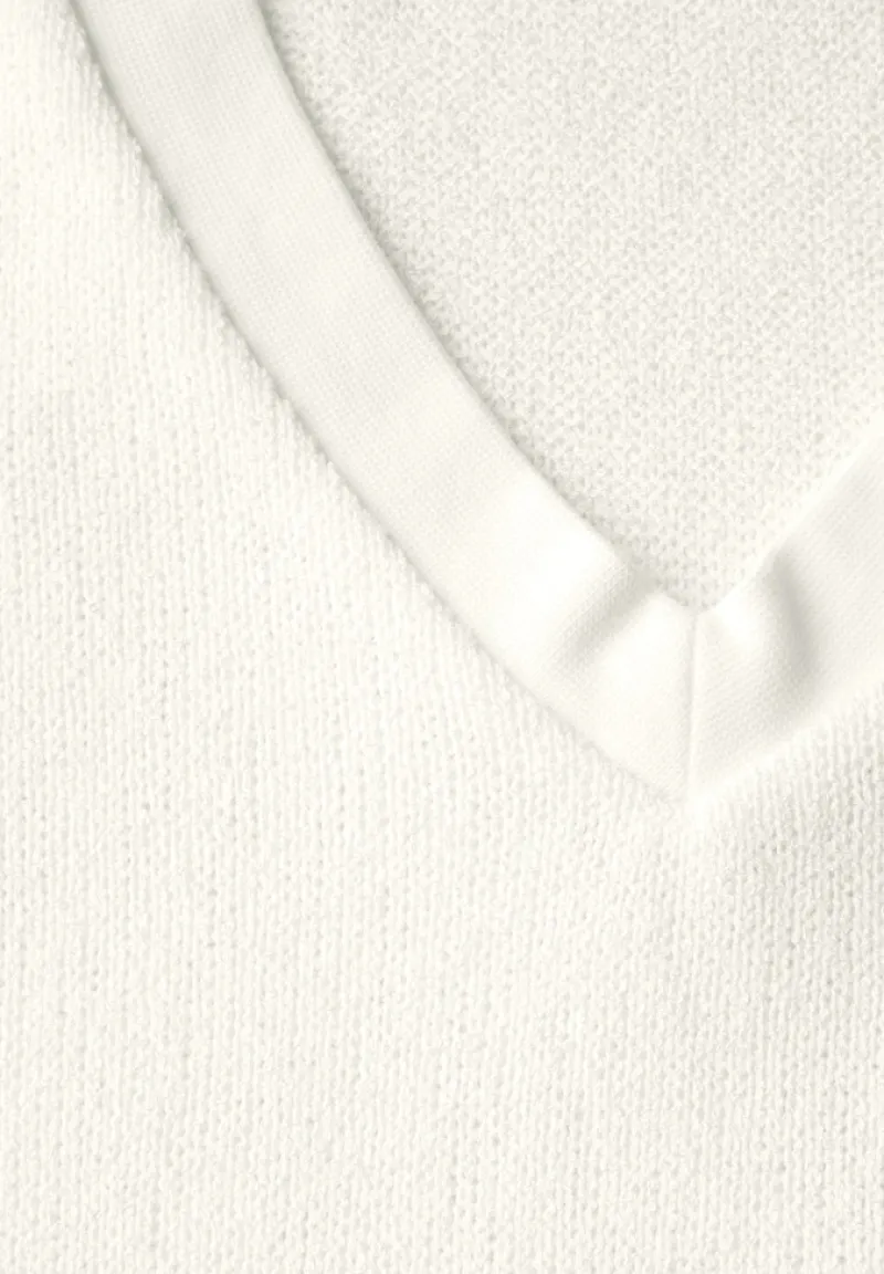 Street One Shirts*Strick-Look T-Shirt off white