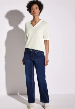 Street One Shirts*Strick-Look T-Shirt off white