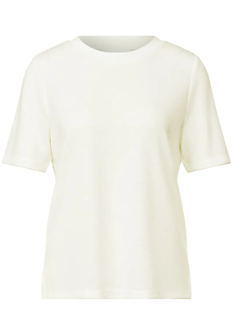 STREET ONE STUDIO Shirts*Strick-Look T-Shirt off white