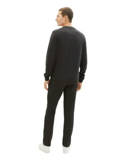 Tom Tailor Pullover & Sweatshirts|Big Boys*Strickpullover aus Baumwolle black grey melange