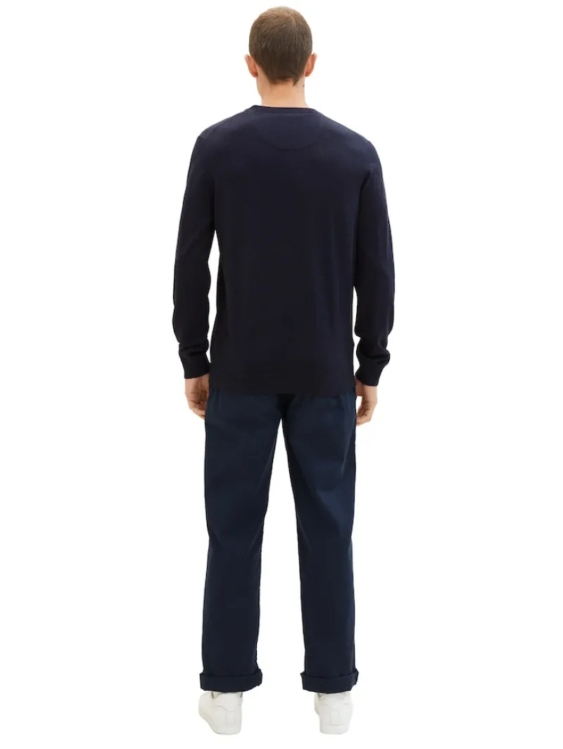 Tom Tailor Big Boys|Pullover & Sweatshirts*Strickpullover aus Baumwolle knitted navy melange