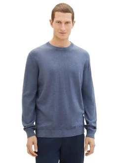 Tom Tailor Pullover & Sweatshirts|Big Boys*Strickpullover aus Baumwolle vintage indigo blue melange