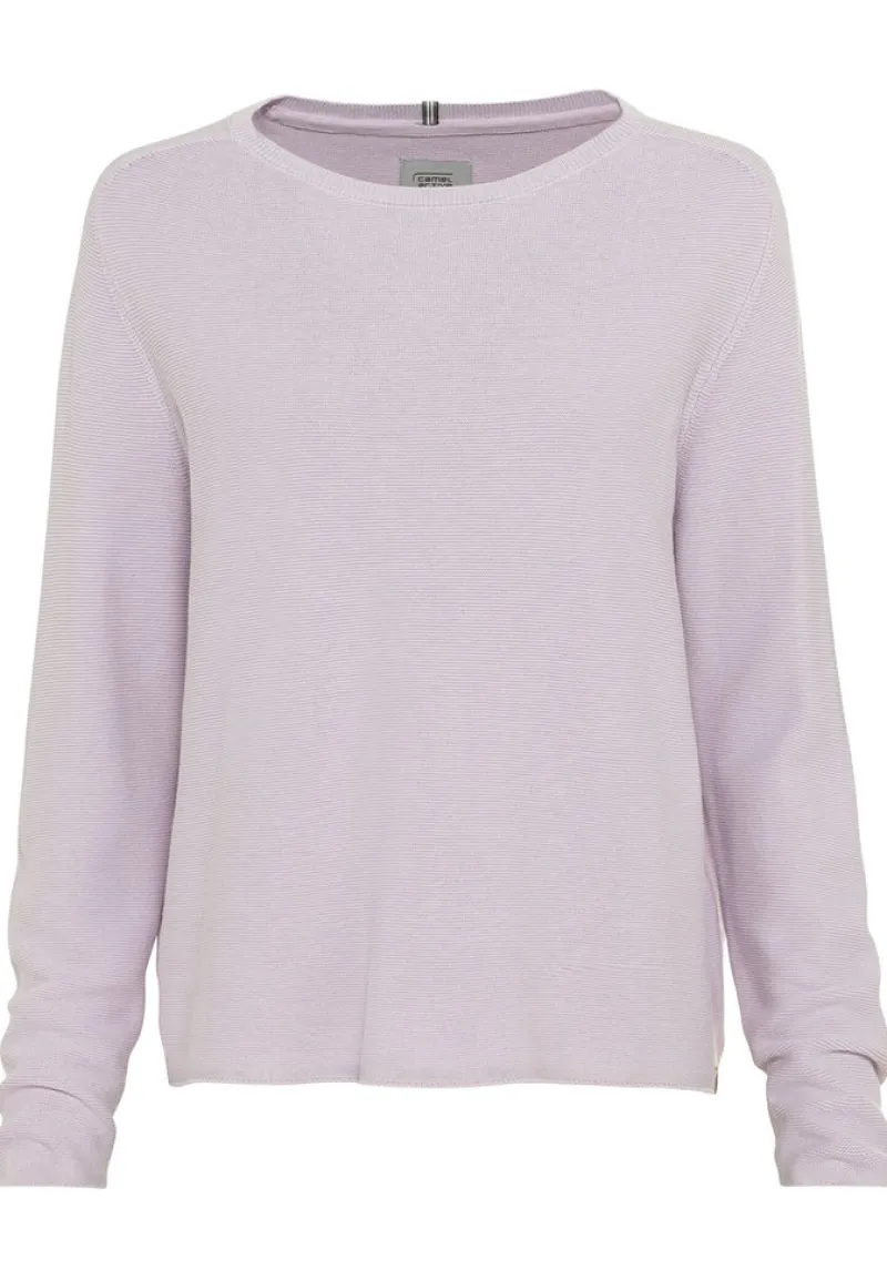 Camel Active Pullover & Sweatshirts*Strickpullover aus Baumwolle lavendel