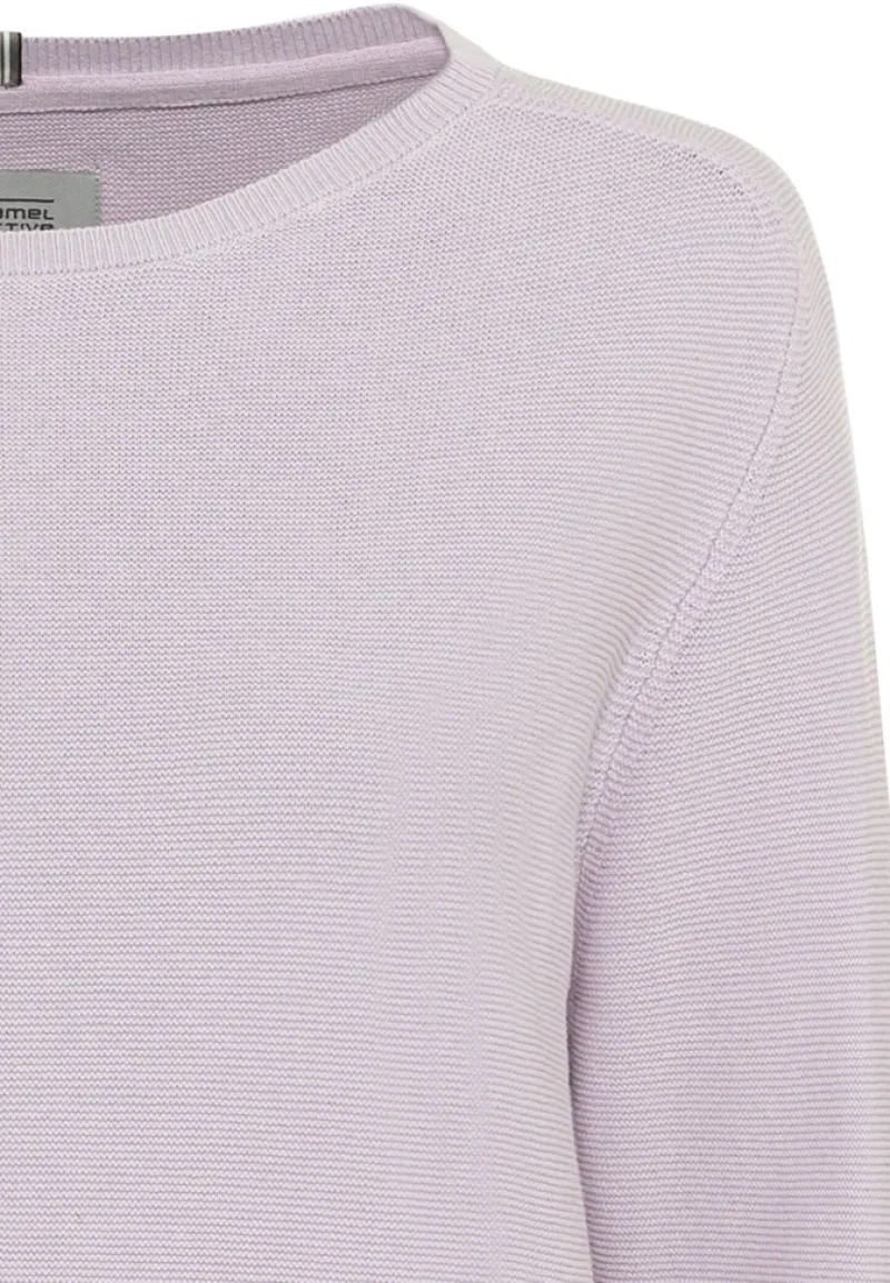 Camel Active Pullover & Sweatshirts*Strickpullover aus Baumwolle lavendel