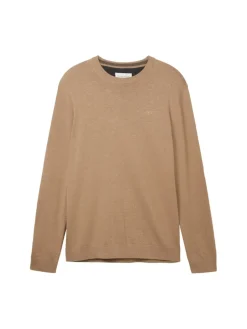 Tom Tailor Pullover & Sweatshirts|Big Boys*Strickpullover aus Baumwolle hazel brown melange