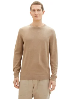 Tom Tailor Pullover & Sweatshirts|Big Boys*Strickpullover aus Baumwolle hazel brown melange