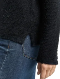 Tom Tailor Pullover & Sweatshirts*Strickpullover aus Federgarn black stripe with featheryarn