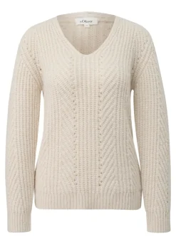 s.Oliver Pullover & Sweatshirts*Strickpullover Beige