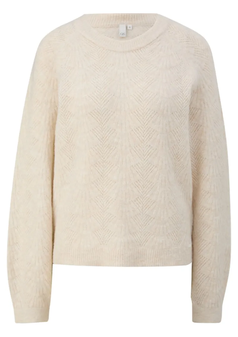 QS Pullover & Sweatshirts*Strickpullover creme