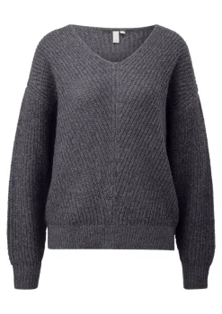 QS Pullover & Sweatshirts*Strickpullover Grau