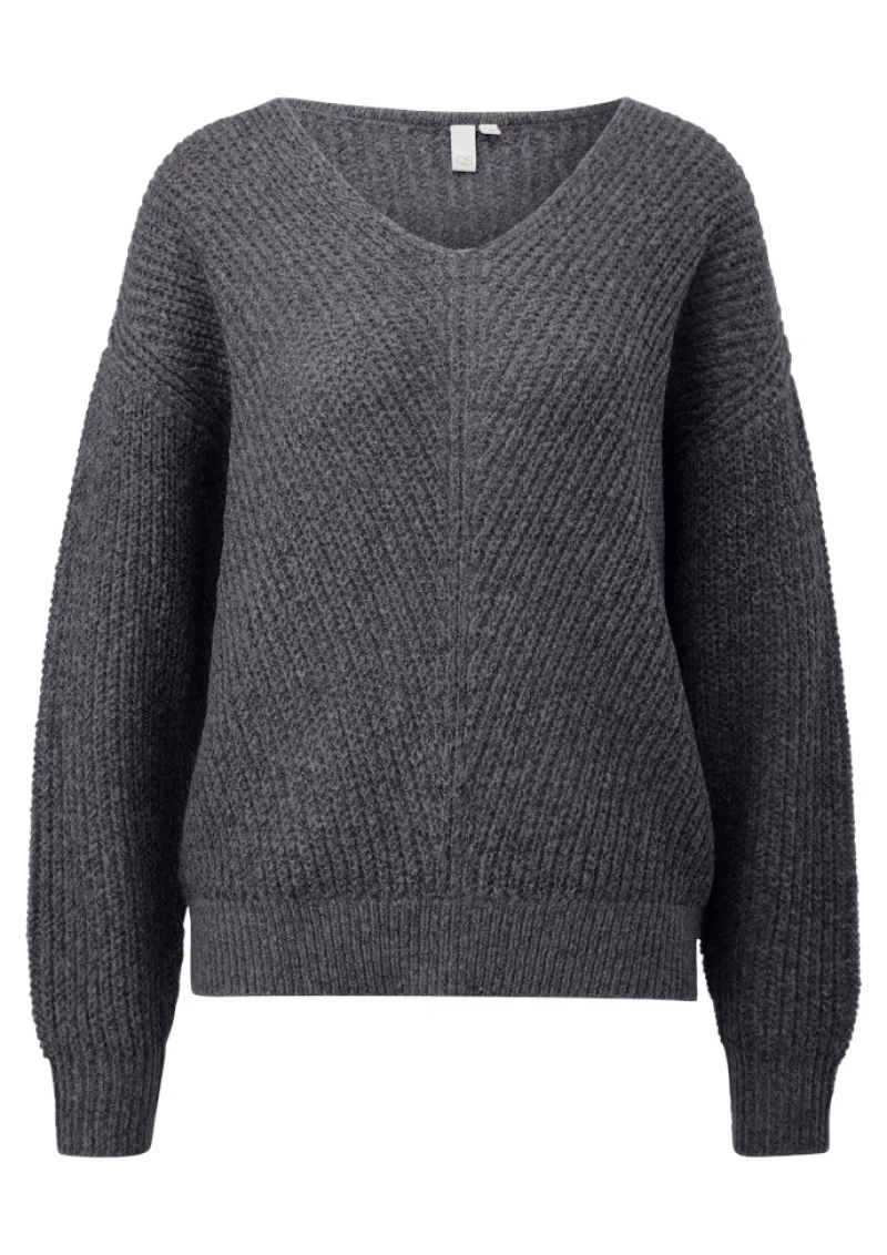 QS Pullover & Sweatshirts*Strickpullover Grau