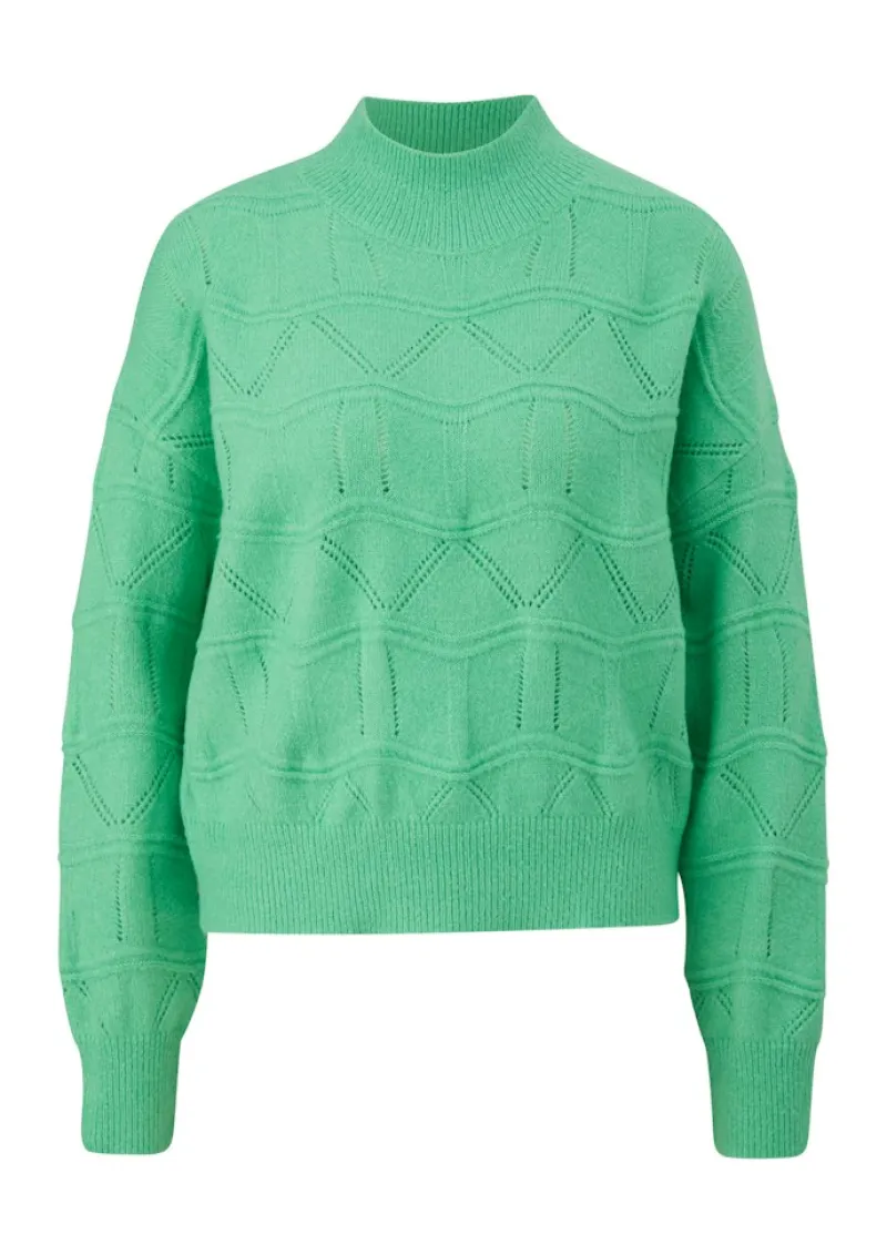 QS Pullover & Sweatshirts*Strickpullover Grün