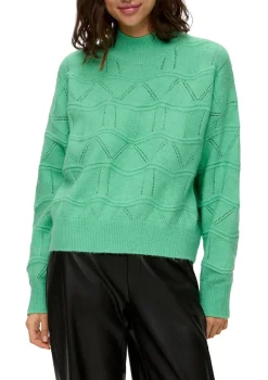 QS Pullover & Sweatshirts*Strickpullover Grün
