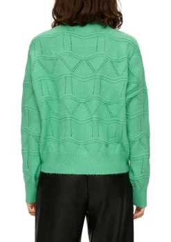 QS Pullover & Sweatshirts*Strickpullover Grün