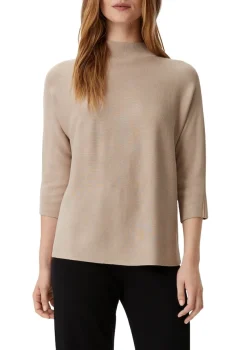 Comma Pullover & Sweatshirts*Strickpullover mit Inserts Beige