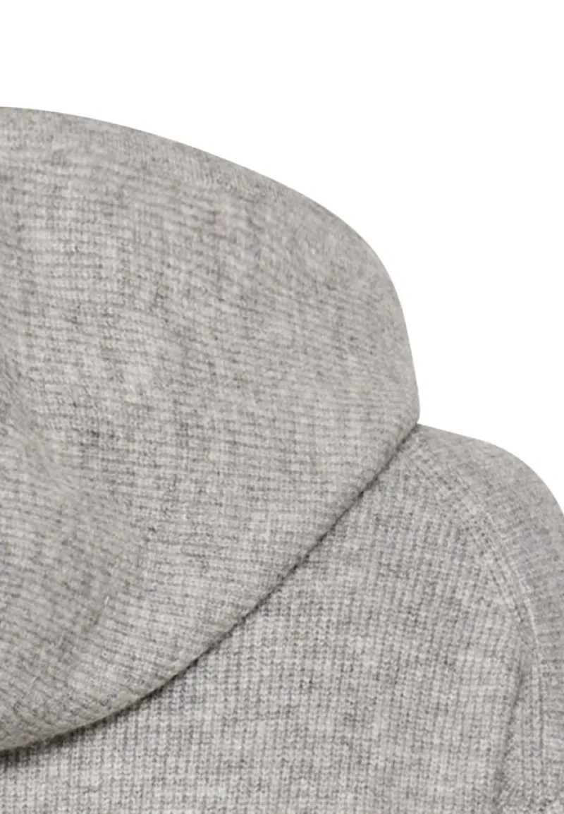 Camel Active Pullover & Sweatshirts*Strickpullover mit Kapuze grey melange