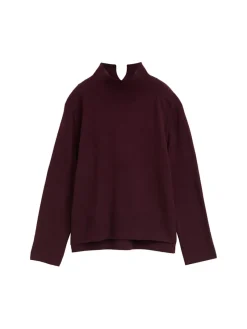 Tom Tailor Pullover & Sweatshirts*Strickpullover mit Kaschmir-Anteil dark red mélange