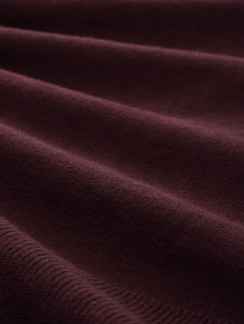 Tom Tailor Pullover & Sweatshirts*Strickpullover mit Kaschmir-Anteil dark red mélange
