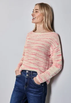 Street One Pullover & Sweatshirts*Strickpullover mit Muster soft beige