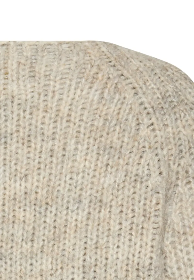 Camel Active Pullover & Sweatshirts*Strickpullover mit Rundhalsausschnitt Light Grey Melange