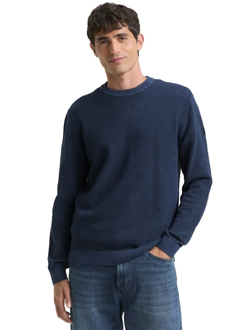 Tom Tailor Pullover & Sweatshirts|Big Boys*Strickpullover mit Rundhalsausschnitt sky captain blue