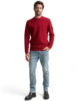 Tom Tailor Pullover & Sweatshirts|Big Boys*Strickpullover mit Rundhalsausschnitt coach red