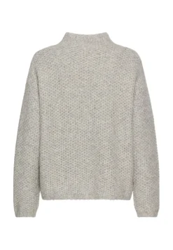 Camel Active Pullover & Sweatshirts*Strickpullover mit Stehkragen grey melange