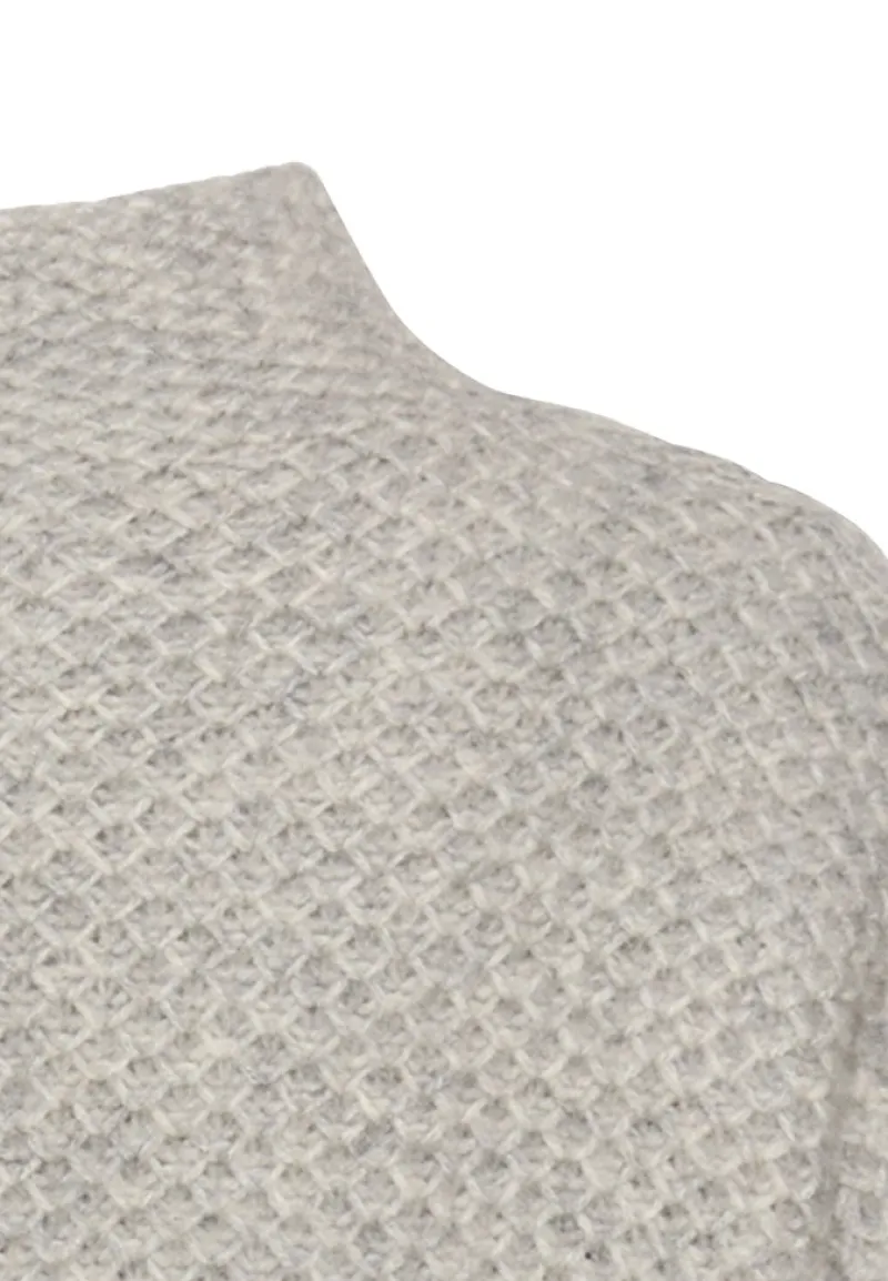 Camel Active Pullover & Sweatshirts*Strickpullover mit Stehkragen grey melange