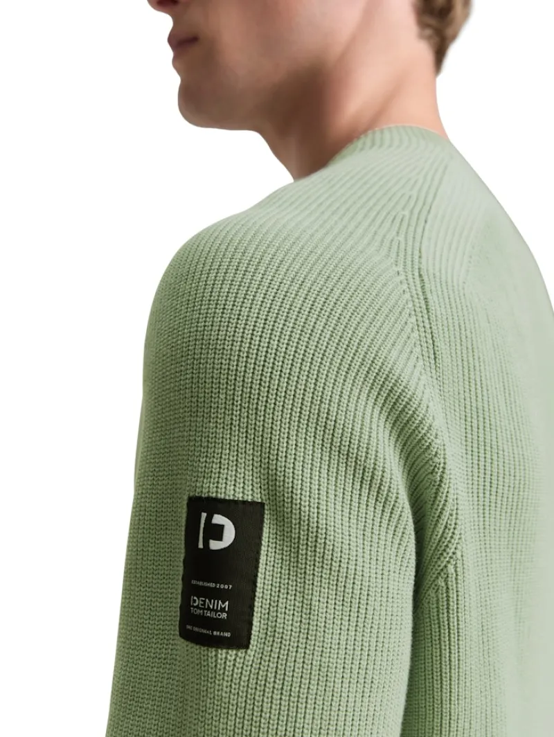 Tom Tailor Denim Pullover & Sweatshirts*Strickpullover mit Struktur fresh mint green