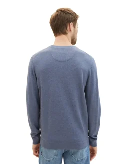 Tom Tailor Pullover & Sweatshirts|Big Boys*Strickpullover mit V-Ausschnitt vintage indigo blue melange