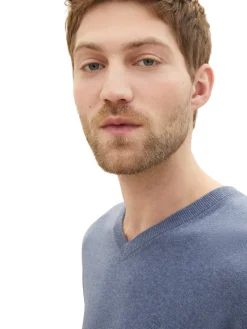 Tom Tailor Pullover & Sweatshirts|Big Boys*Strickpullover mit V-Ausschnitt vintage indigo blue melange